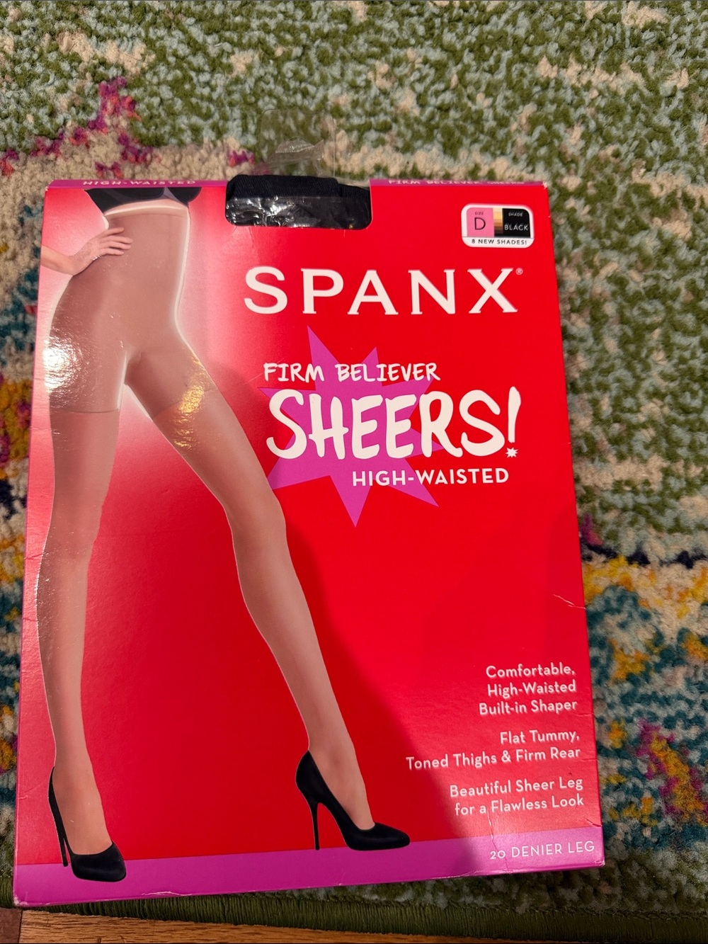 Spanx hosiery packaging